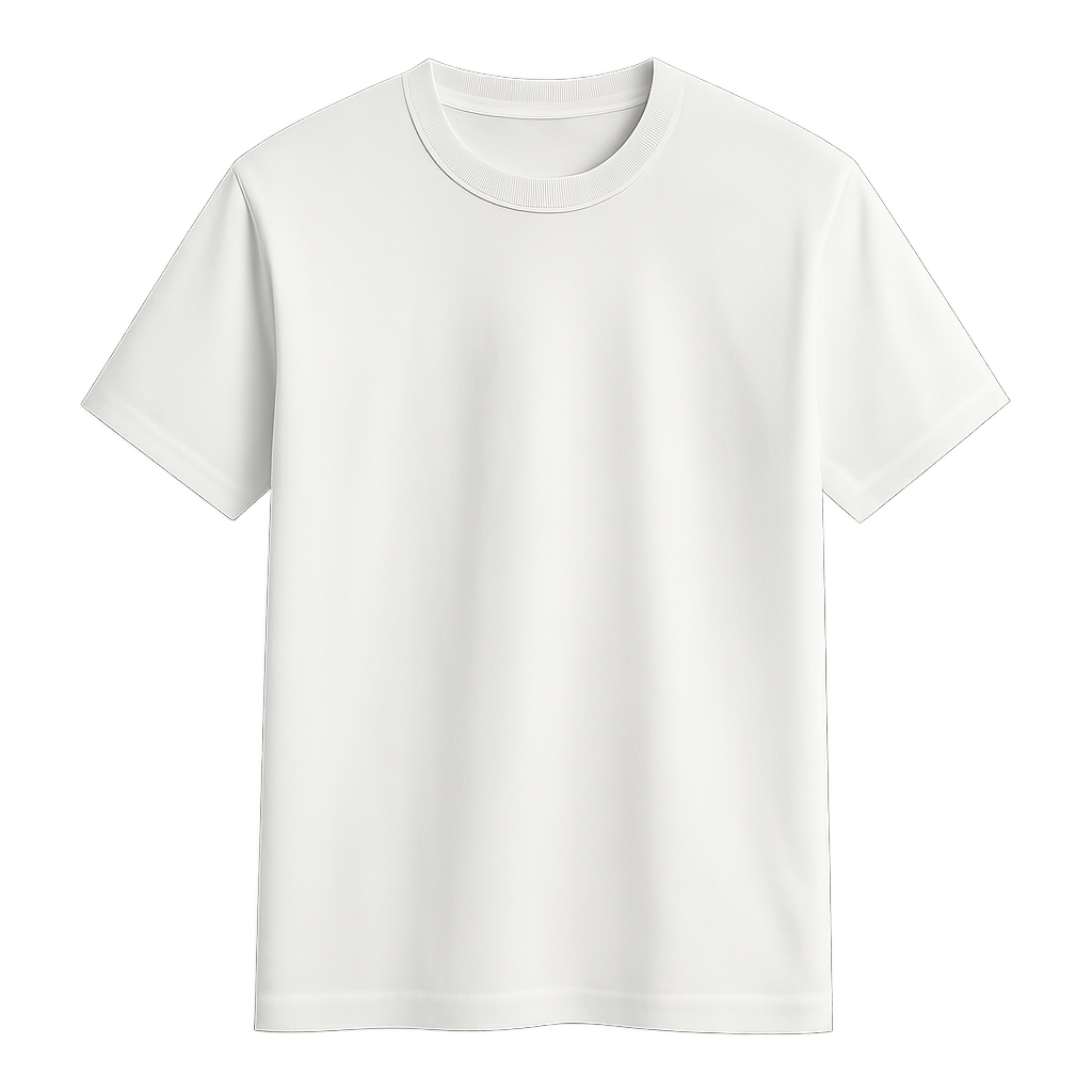 custom printed t shirt – bulk logo shirts for businesses, events & promotions White unisex T-shirt ready for custom logo printing – bulk promotional apparel for businesses in NYC.